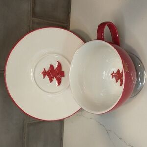 Starbucks Christmas mug and saucer